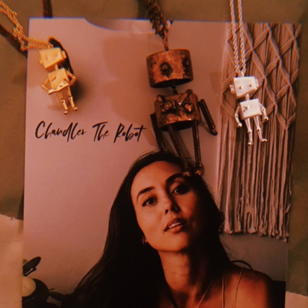 ISO: Meg Frampton jewelry/ Chandler The Robot necklaces.